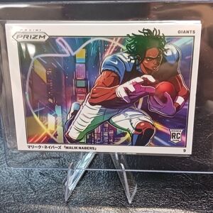 2024 Panini Prizm Manga Malik Nabers Rookie Novelty Card